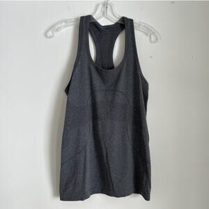 Lululemon Swiftly Tech Racerback Tank, Dark Gray Heather, Women’s Size 8